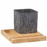 Recycled Felt & Bamboo Pen Holder - 9