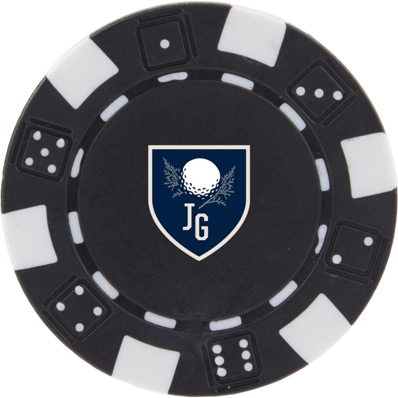 Recycled Poker Chip Ball Marker - 2