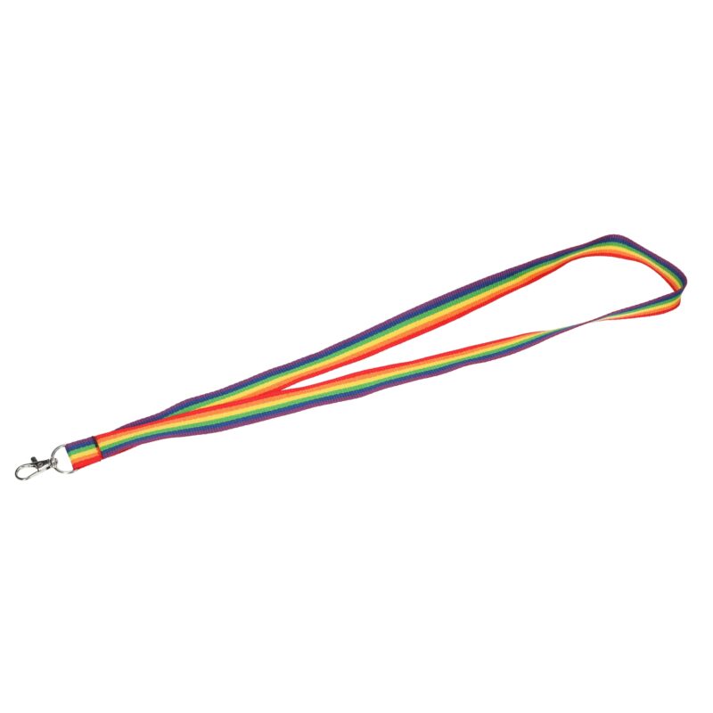 Recycled Polyester Rainbow Lanyard - 4