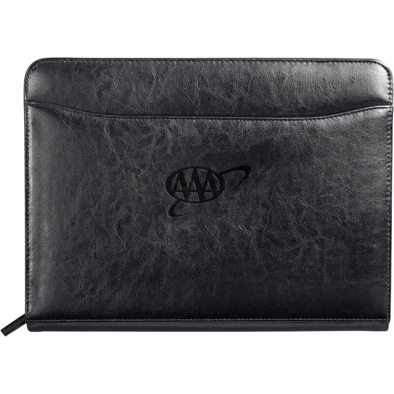 Renaissance Italian Style Leather Zippered Padfolio with FSC® Mix Paper - 2