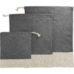Split Recycled 3pc Travel Pouch Set - 4
