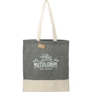 Split Recycled 5oz Cotton Twill Convention Tote