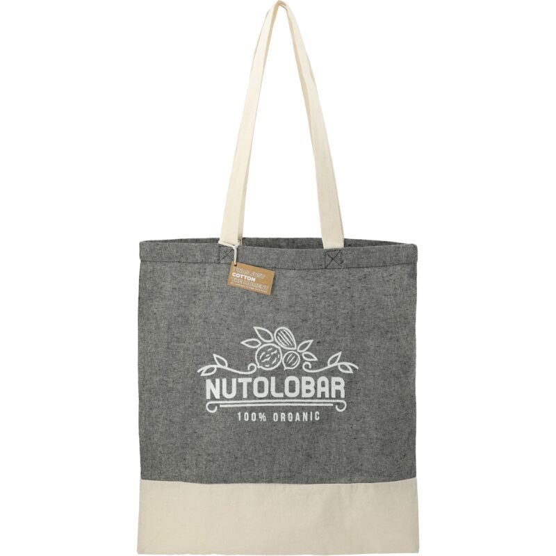 Split Recycled 5oz Cotton Twill Convention Tote - 4