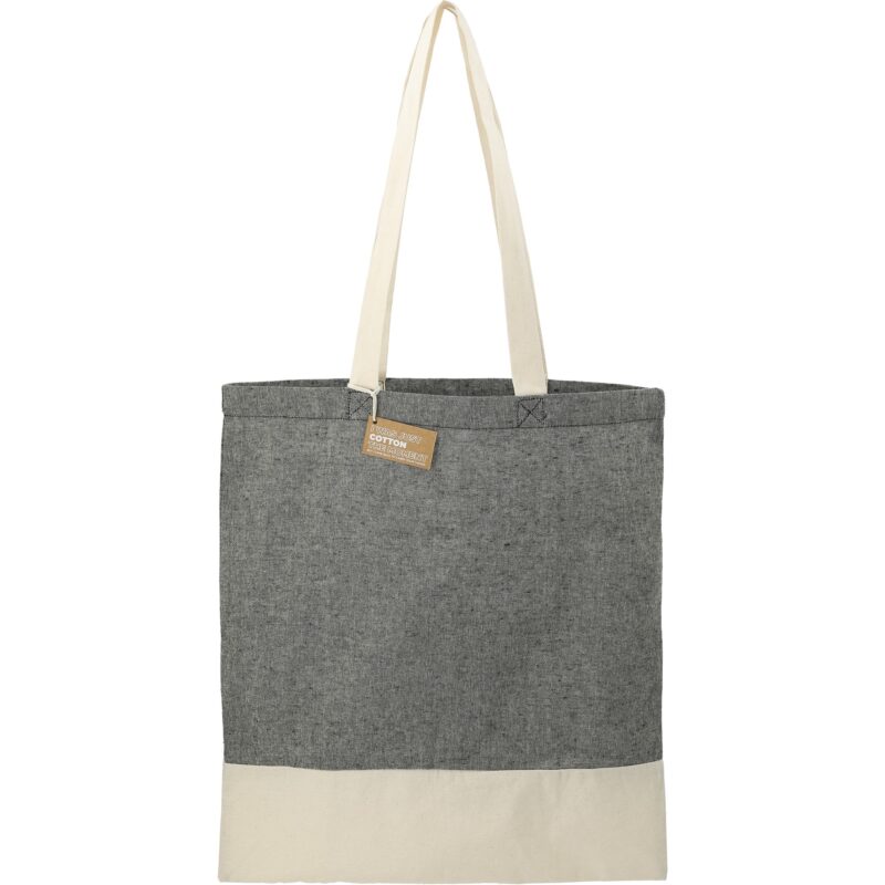 Split Recycled 5oz Cotton Twill Convention Tote - 9