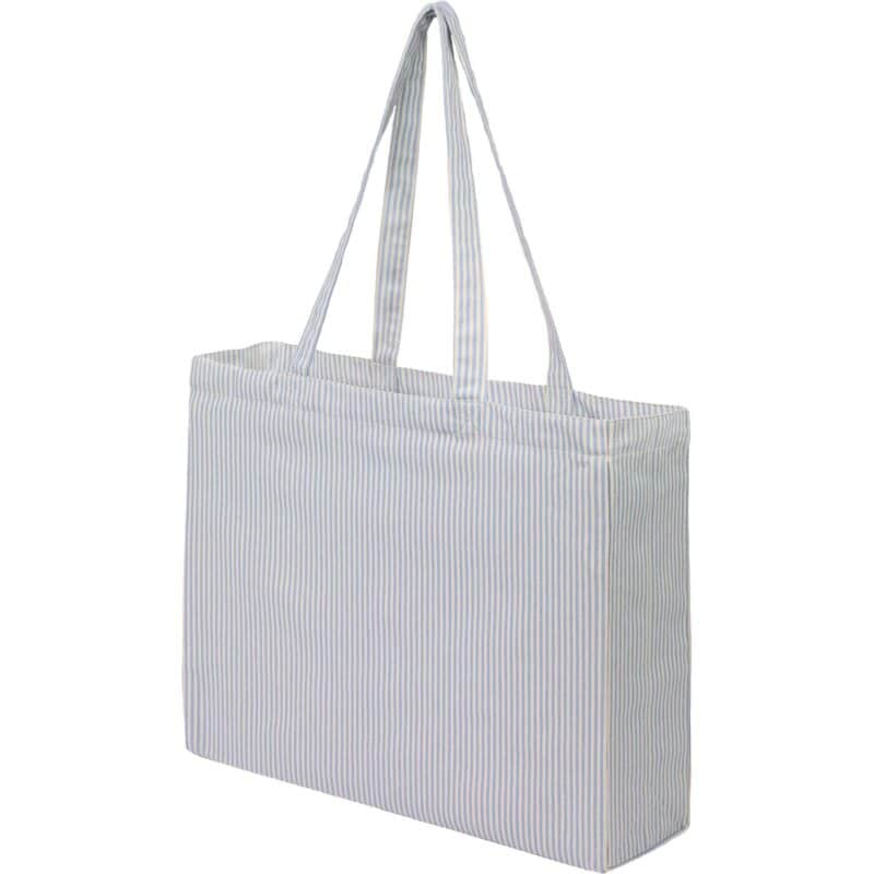 Striped Pacific Recycled Cotton Shopper Tote - 3