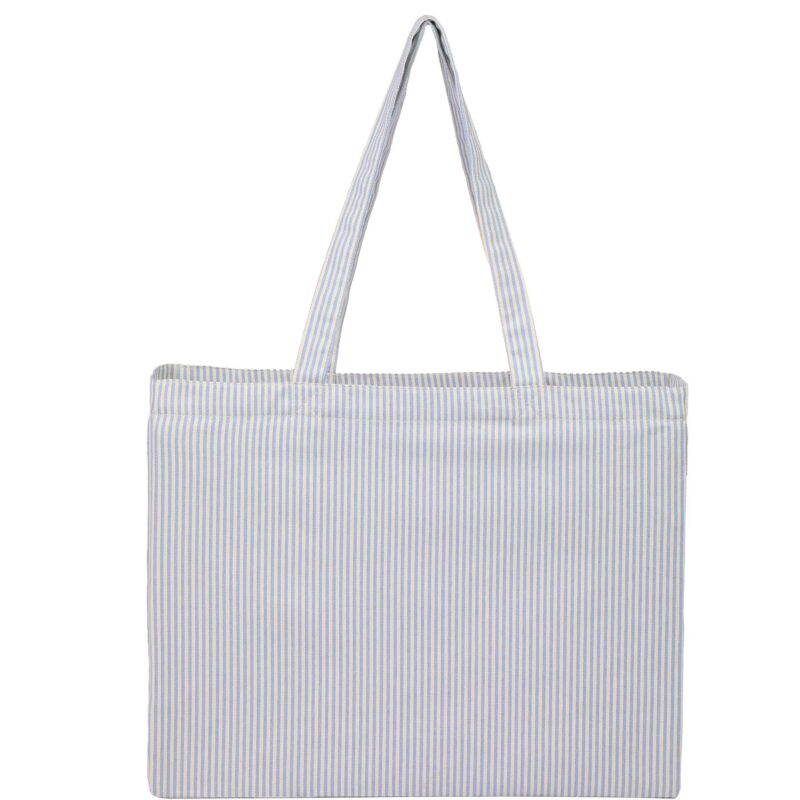 Striped Pacific Recycled Cotton Shopper Tote - 6