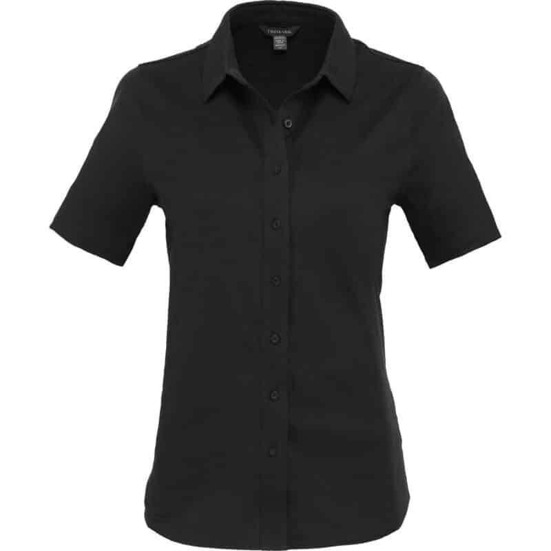 TATRA Eco Short Knit Button Up Sleeve Shirt - Women's - 2
