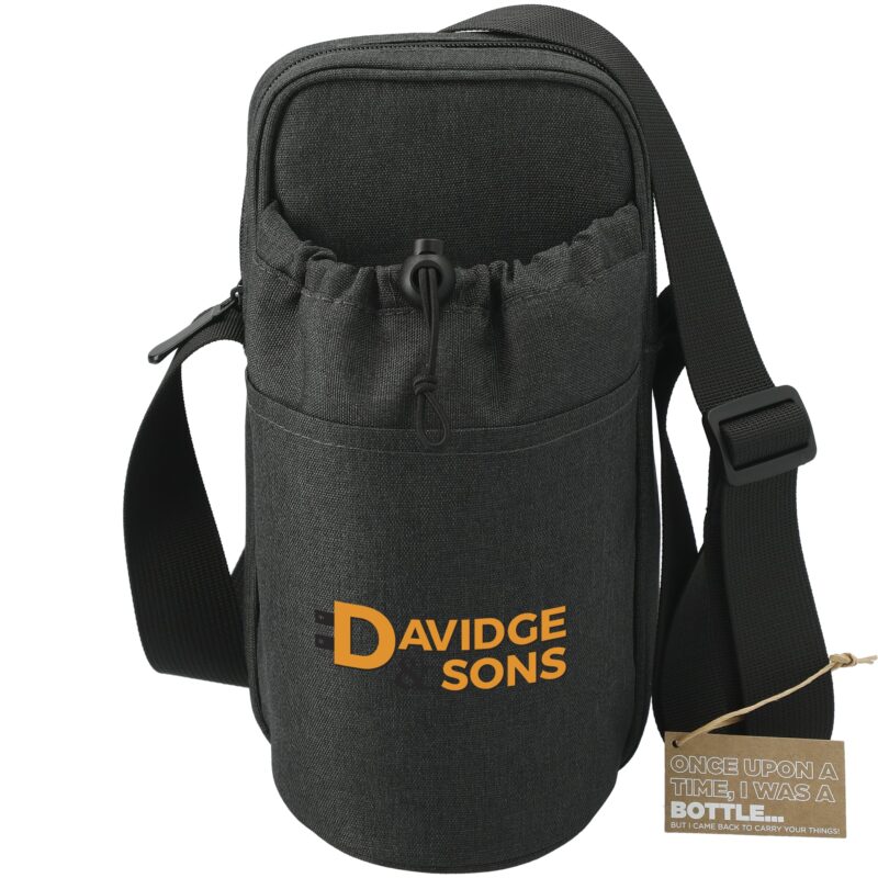 Traver rPET Adjustable Bottle Sling Cooler w/Pouch - 4