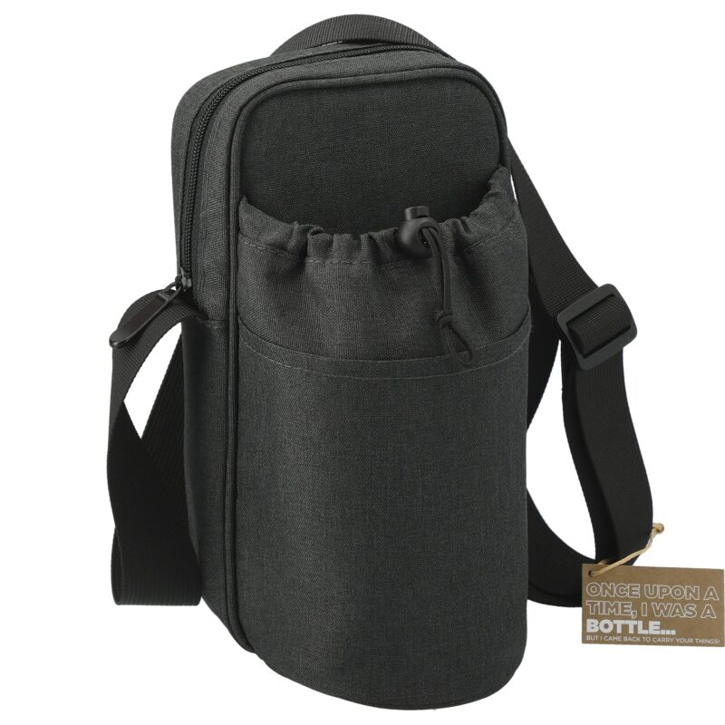 Traver rPET Adjustable Bottle Sling Cooler w/Pouch - 5