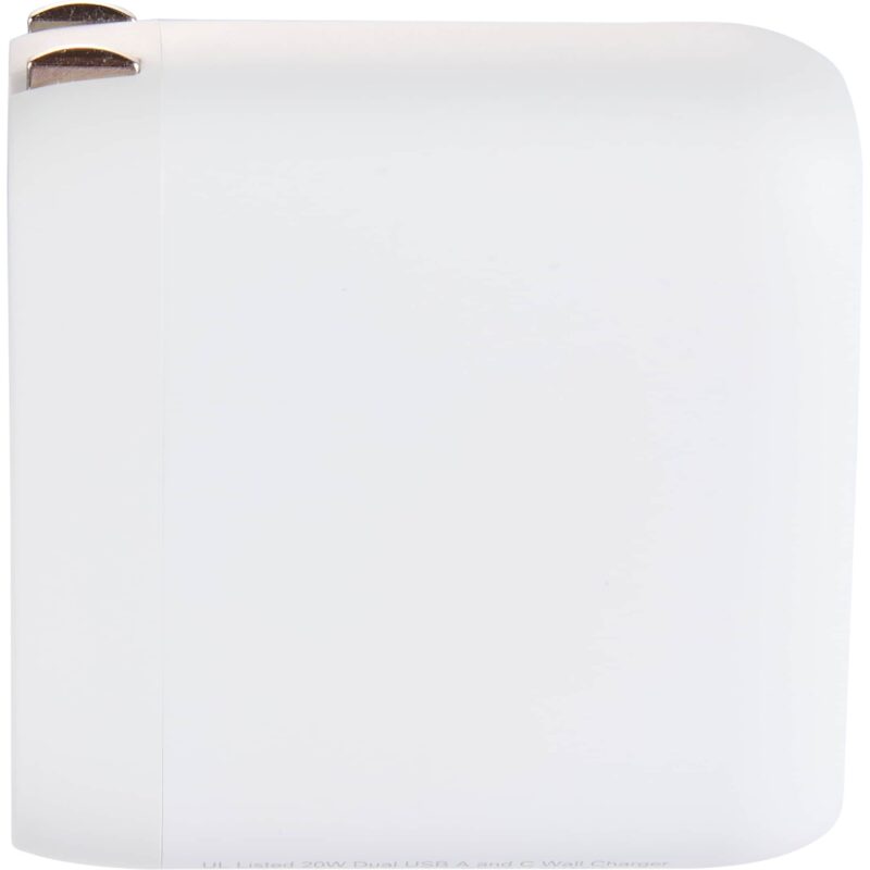 UL Listed 20W Dual USB A and C Wall Charger - 9