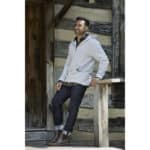 Unisex Roots73 CANMORE Eco French Terry Quarter Zip Hoodie - 9