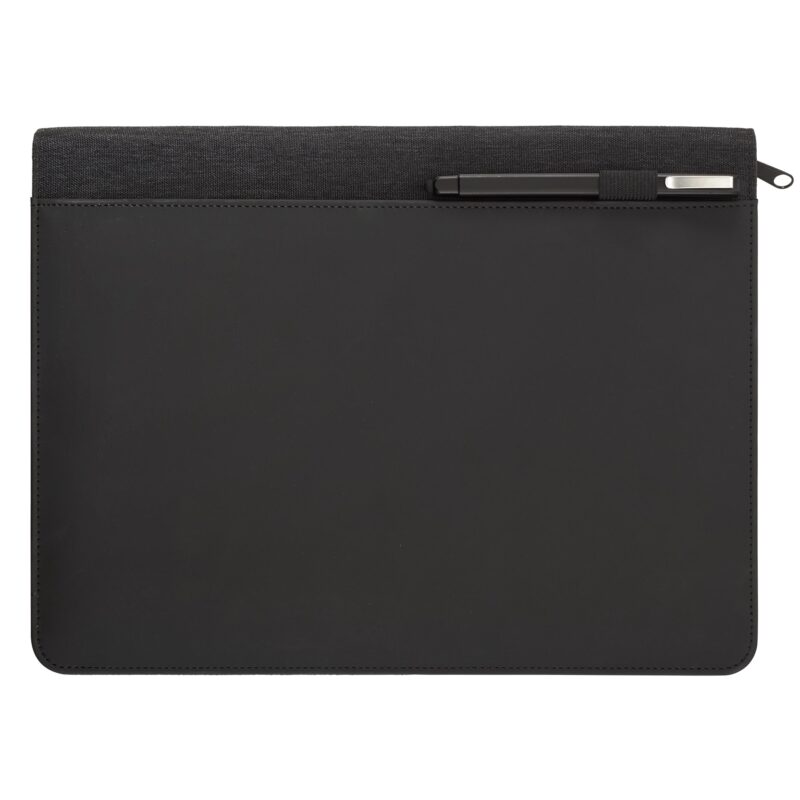 Vienna Heathered Zippered Padfolio with FSC® Mix Paper - 1