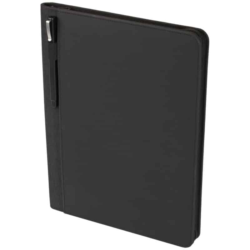 Vienna Heathered Zippered Padfolio with FSC® Mix Paper - 6