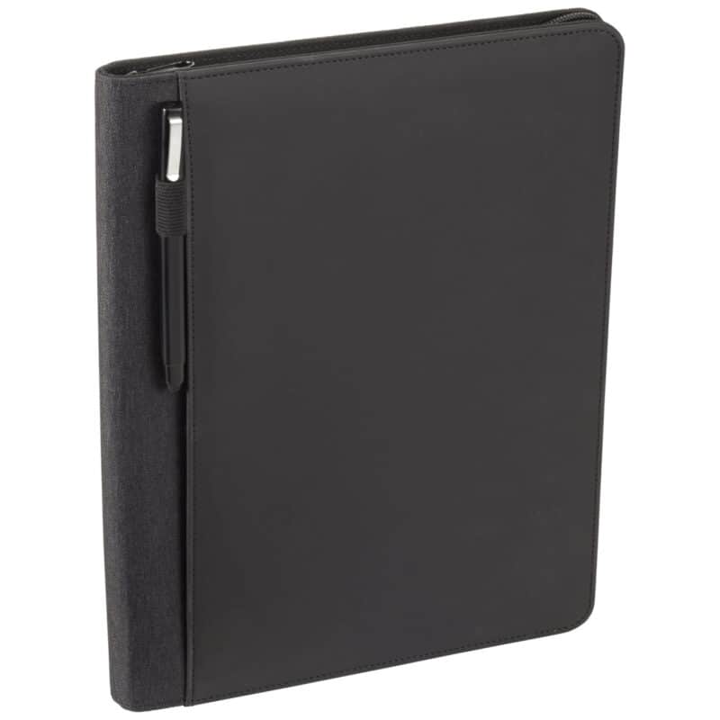 Vienna Heathered Zippered Padfolio with FSC® Mix Paper - 7