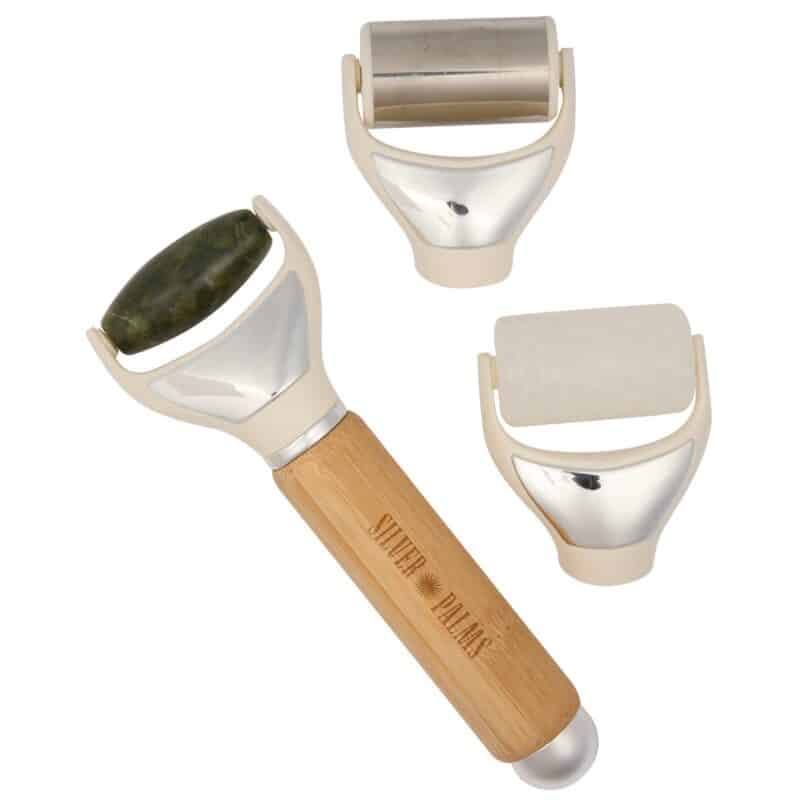 Wellable™ FSC®-Certified 3-in-1 Face and Body Roller Set - 2