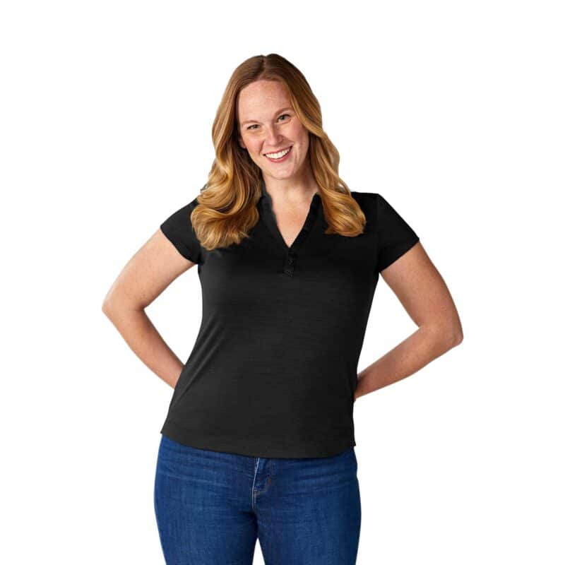 Women's AMOS Eco Short Sleeve Performance Polo - 1