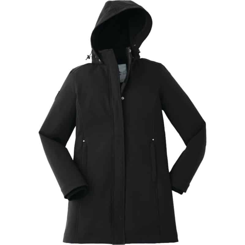 Women's ELKPOINT Roots73 Long Softshell Jacket with Detachable Hood - 2
