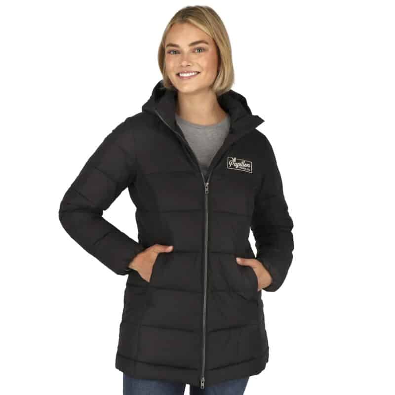 Womens GENEVA Eco Long Packable Insulated Jacket - 2