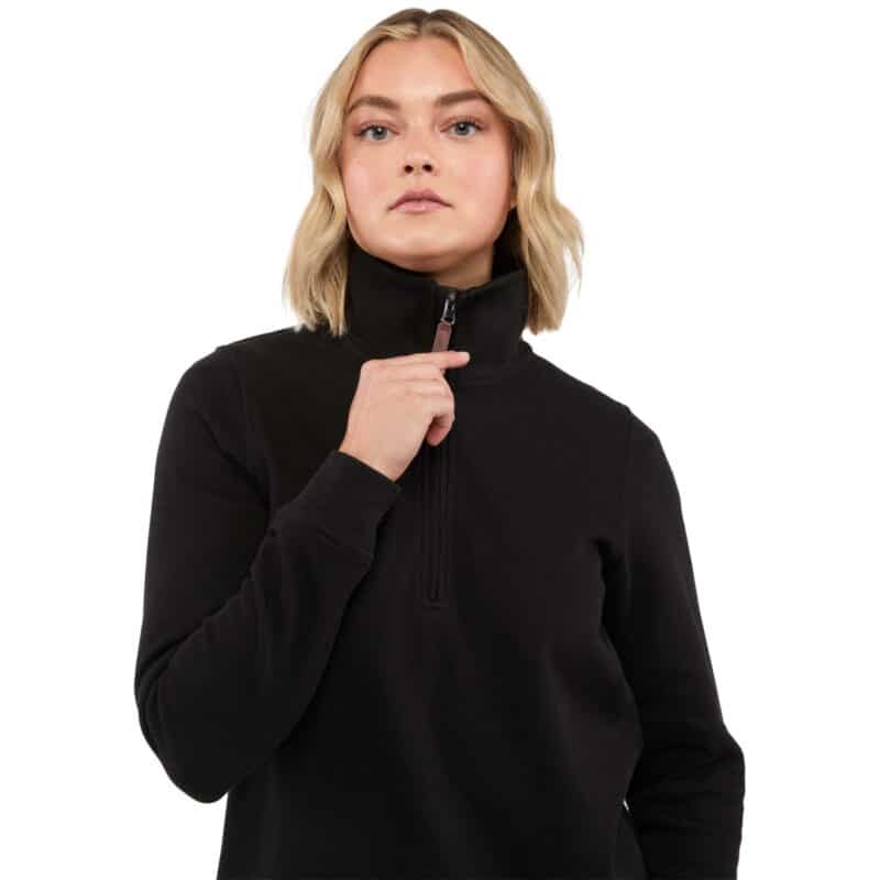 Women's HUDSON Eco Knit Half Zip Ribbed Sweater - 4