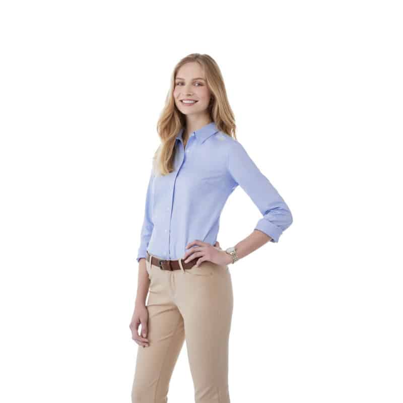 Women's IRVINE Oxford Long Sleeve Button Up Shirt - 3