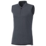 Women's KINPORT Sleeveless Zip Up Stand Collar Performance Polo - 4