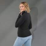 Women's LYON Eco Stretch Knit Full Zip Jacket with Thumb Holes - 6