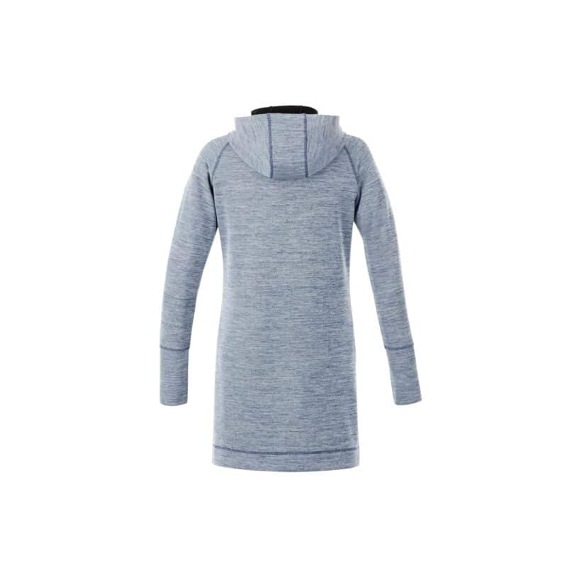 Women's ODELL Performance Knit Tunic Length Full Zip Hoodie with Thumb Holes - 5