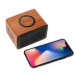Wood Bluetooth Speaker with Wireless Charging Pad - 3