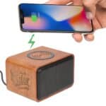 Wood Bluetooth Speaker with Wireless Charging Pad - 4