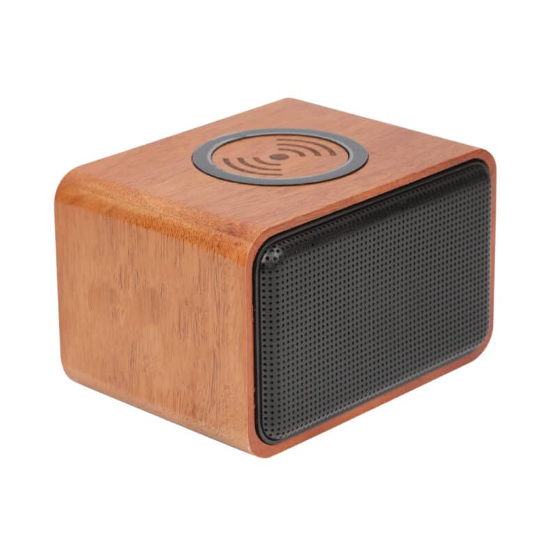 Wood Bluetooth Speaker with Wireless Charging Pad - 8