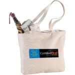 Zippered 10oz Cotton Canvas Shopper Tote - 3