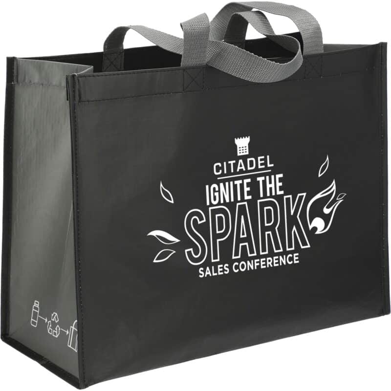 rPET Laminated Matte Shopper Tote - 2
