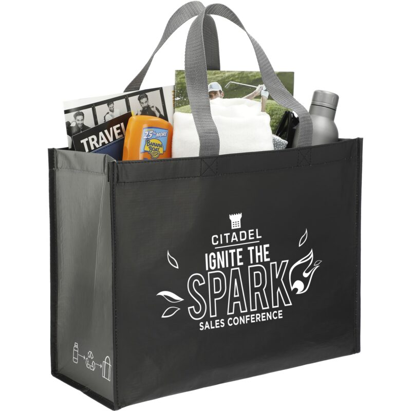 rPET Laminated Matte Shopper Tote - 3