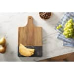 Black Marble and Wood Cutting Board - 2