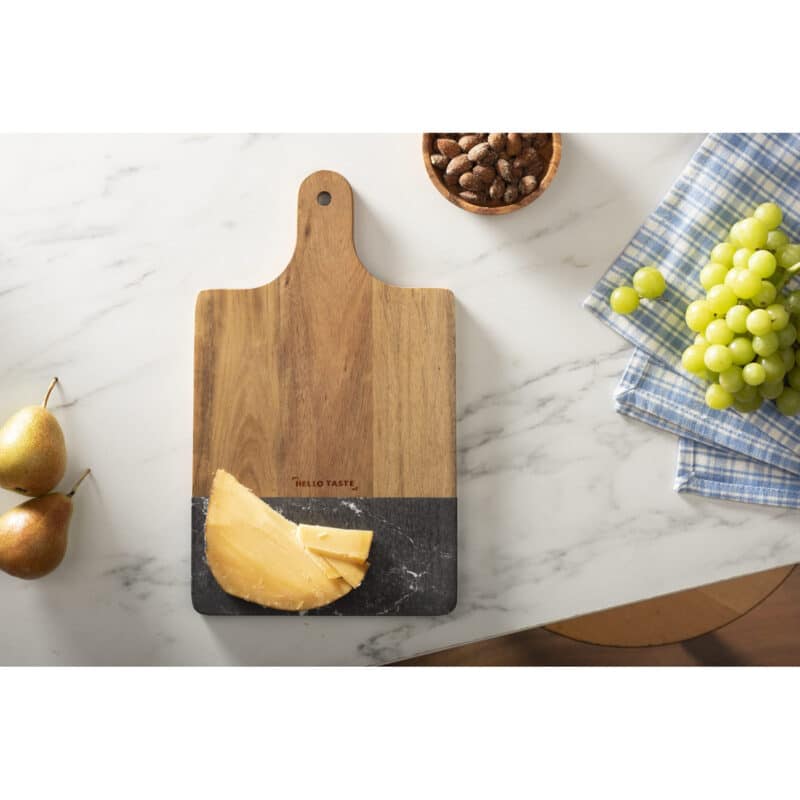 Black Marble and Wood Cutting Board - 2