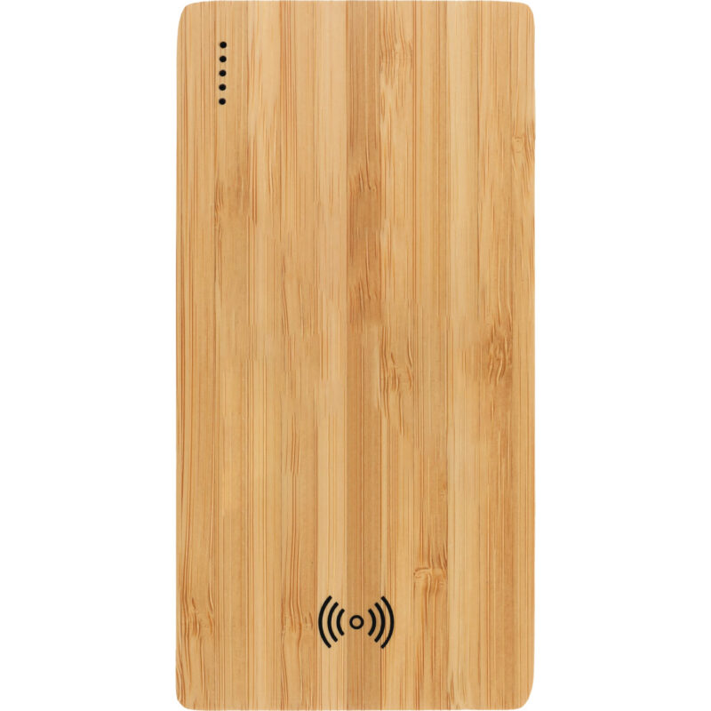 FSC® 100% Bamboo 5000 mAh Wireless Power Bank - 1