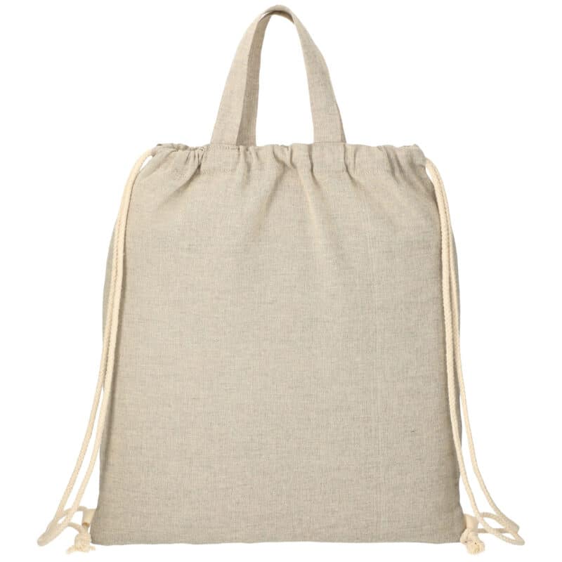 Recycled 5oz Cotton Drawstring Bag - 3