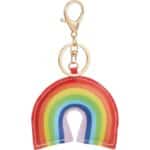 Rainbow Leather Keychain - 1