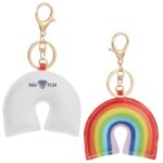 Rainbow Leather Keychain - 2