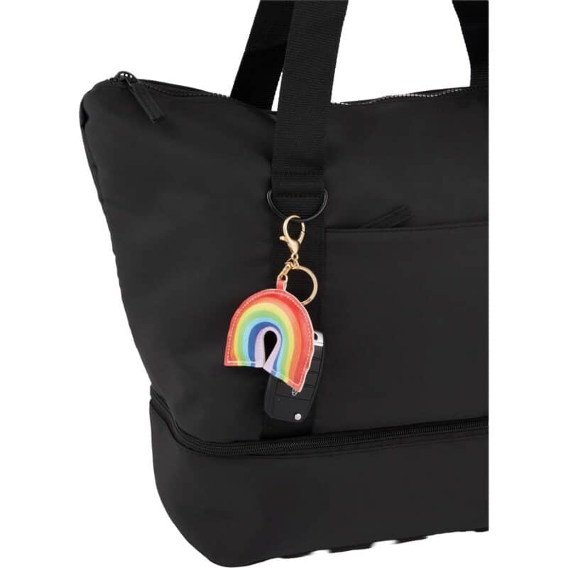 Rainbow Leather Keychain - 5