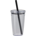 Anna Recycled Acrylic Tumbler w/ Straw 15oz - 1