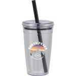 Anna Recycled Acrylic Tumbler w/ Straw 15oz