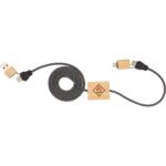 FSC® 100% Bamboo 5-in-1 100W Laptop Charging Cable - 2