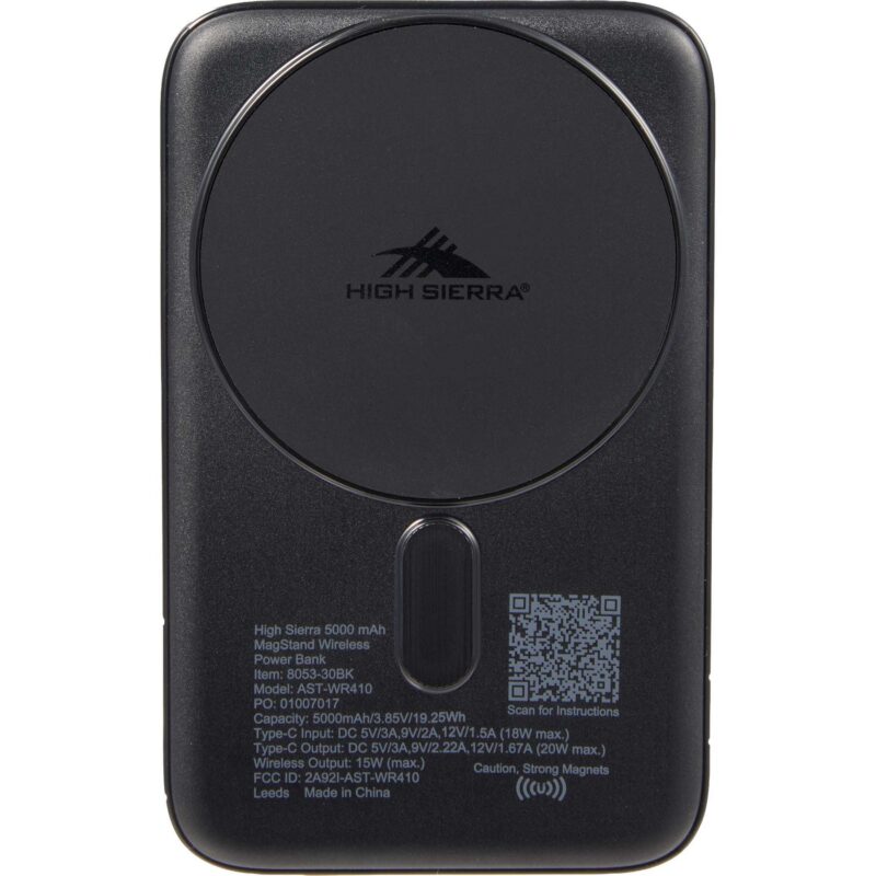 High Sierra 5000 mAh MagStand Wireless Power Bank - 8