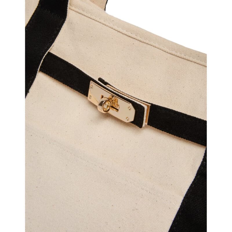 Jane Recycled Cotton Buckle Tote - 3