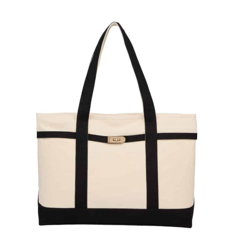 Jane Recycled Cotton Buckle Tote - 4