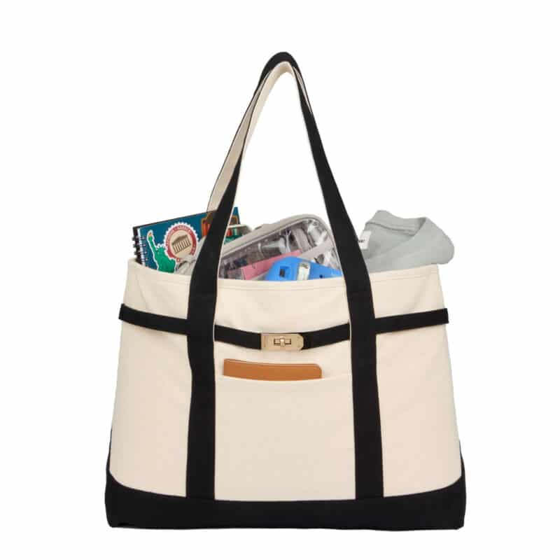 Jane Recycled Cotton Buckle Tote - 5