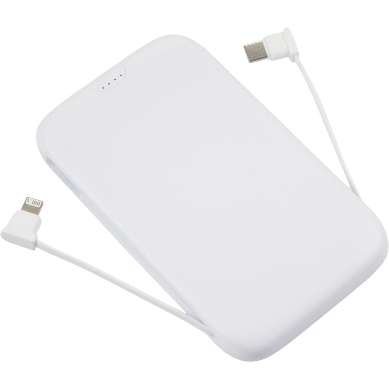 UL Listed 5000 20W Power Bank with Integrated Cabl - 5