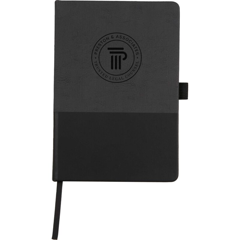 55x-85-FSC®-Recycled-Ribbed-Bound-Journal-2900-55 5.5''x 8.5'' FSC® Recycled Ribbed Bound Journal