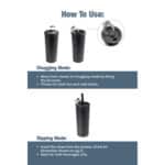 Catone Recycled Vacuum Tumbler w/ Slider Lid 20oz - 8